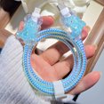 thumbnail image 2 of Tianyeda 2Pcs Charging Cable Protectors with 1pc Spiral Protective Rope, 2 of 5