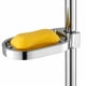 thumbnail image 5 of Jabonera Barra de ducha ajustable Jaboneras Soporte de baño liso Plata, 5 of 8