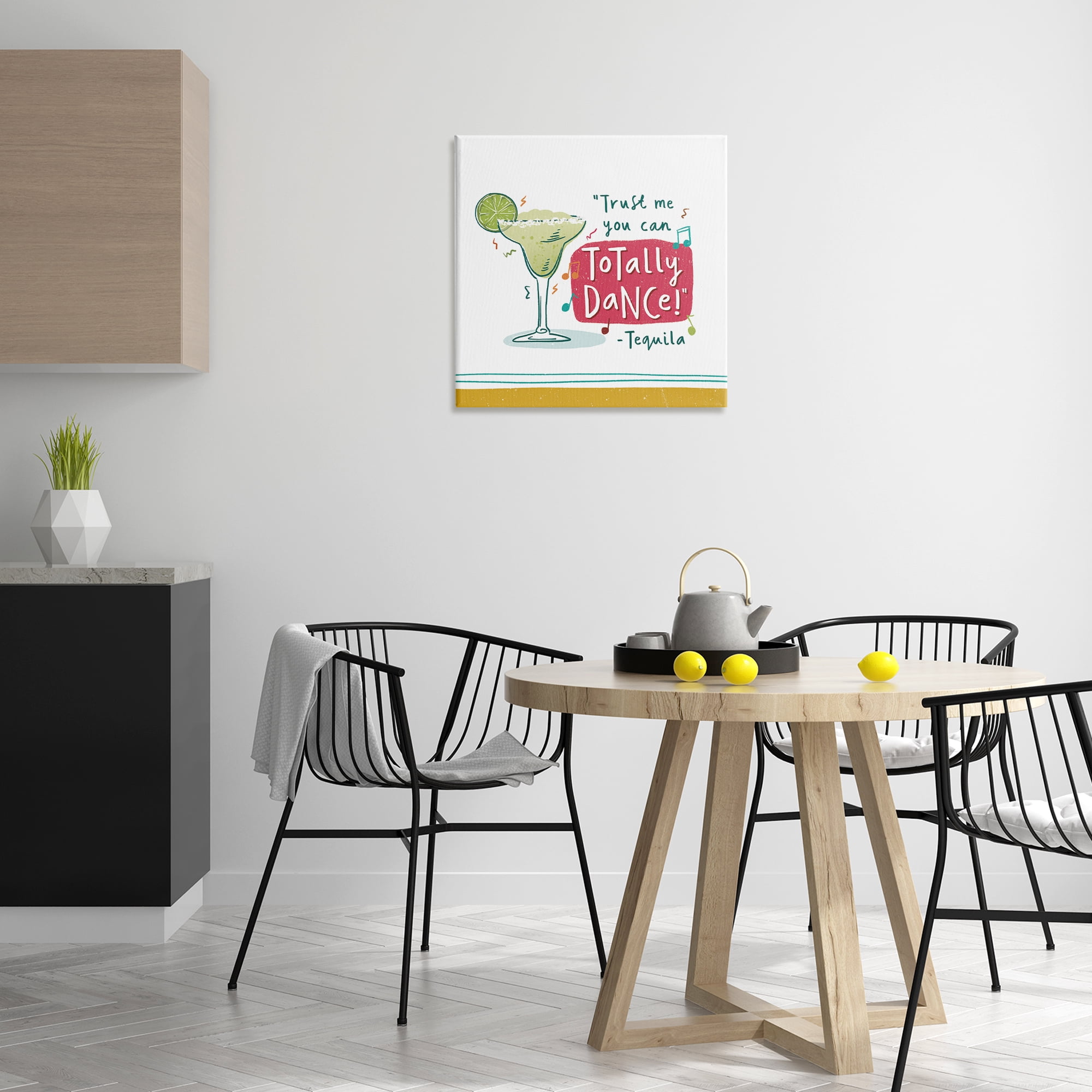 Stupell Industries Funny Tequila Phrase Food & Beverage Painting Wrapped Canvas Art Print Wall Art, 24 x 24