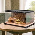 thumbnail image 6 of ECOSUB Mini Reptile Tank, 10 Gallon Glass Cages Terrarium, 20" x 12" x 10", for Small Reptile Animal, 6 of 11