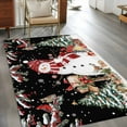 thumbnail image 3 of Black Christmas Area Rug 4x6 Washable Rug Non Slip Red Snowman Xmas Tree Snowflake Winter Large Area Rug Indoor Floor Carpet for Entryway Bedroom Kitchen Living Room Home Office Dining Room Nursery, 3 of 8
