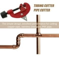 thumbnail image 2 of Raindrops Professional Tube Cutter Pipe Cutter Carbon Steel Red 1 Set, 2 of 8