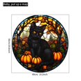 thumbnail image 3 of Mom's Best Pegatinas para letreros de vidrio para puertas y ventanas con gatos negros de la noche de Halloween, 3 of 6