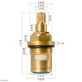 thumbnail image 2 of HSHDLDF Brass Bathroom Sink Faucet Valve Stem - 2Pcs Hot and Cold Ceramic Disc Stem Valve Repair Bathroom Faucet Stem Cartridge Replacement - Brass Kitchen Faucet Cartridge Replacement Sink Faucet, 2 of 7
