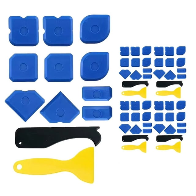 Kit de 5 Herramientas de Acabado de Sellador de Silicona para Baños, Cocinas, Eliminación de Lechada, Herramientas de Eliminación de Masilla y Sellador Alisador