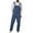 Dark Blue, variant on Turilly Mens Casual & Comfy Pants Casual Fashion Soid Breast Pocket Washed Denim Suspender Long Pants Cargo Pants