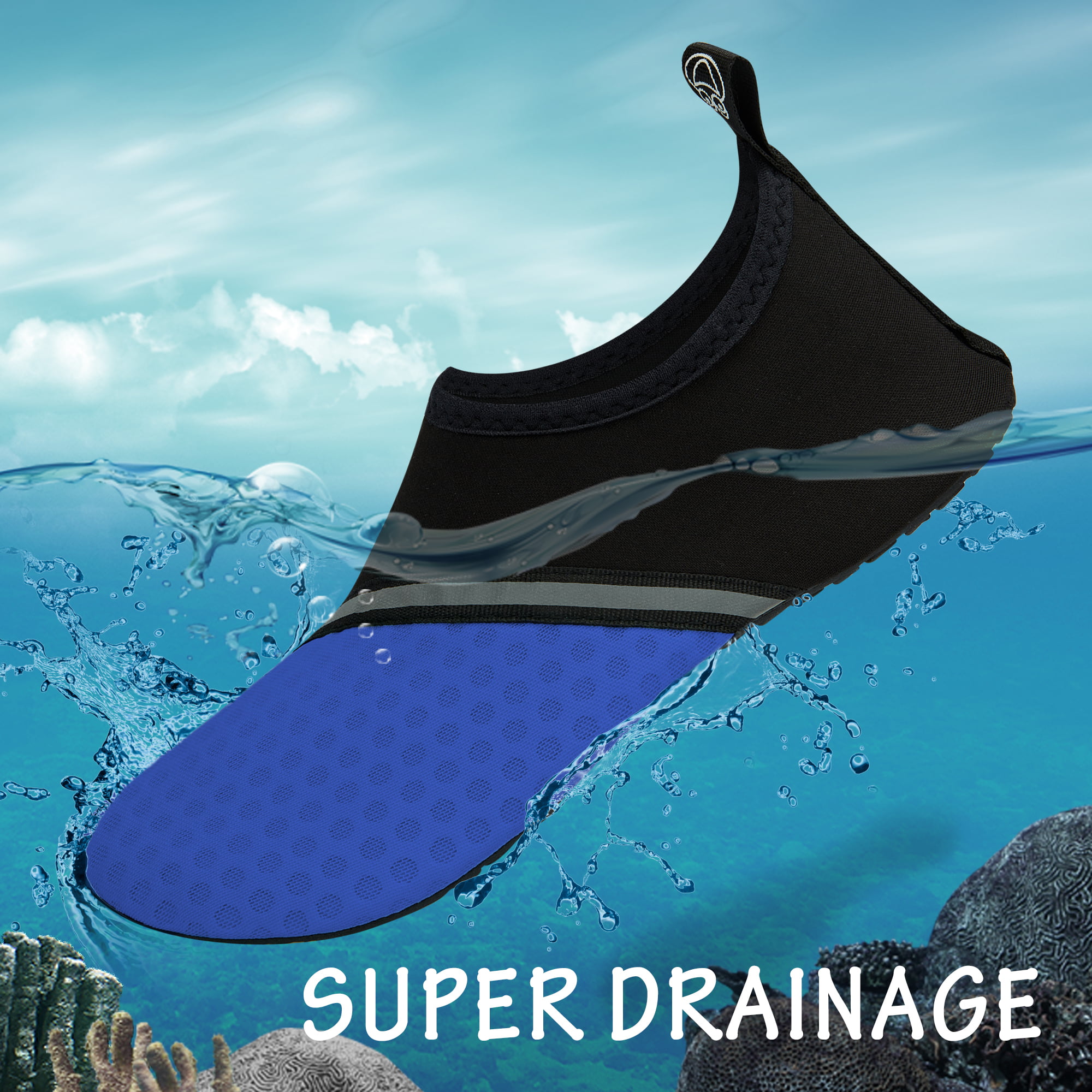 Mens Womens Water Sports Shoes Quick Dry Aqua Socks Barefoot Yoga Socks for Diving Swim Surf Aqua Walking Beach Yoga