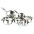 thumbnail image 1 of W Unlimited HC12PCSET 12 Piece Stainless Steel Cookware Set with Tempered Glass Lids, 1 of 4