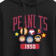 thumbnail image 3 of Peanuts - Peanuts Crew Athletic - Juniors Cropped Pullover Hoodie, 3 of 6