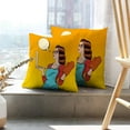 thumbnail image 6 of LALILO Throw Pillow Covers Young And With Laptop Pop Art Woman Cushion Cover 18" x 18", 2 Pack, 6 of 6