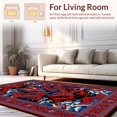 thumbnail image 2 of Flatwoven High Traffic Area Rug, Dynamic Dragon Contrast Artwork, Non Slip, Stain Resistant, Washable Area Rugs for Living Room, Bedroom(Red, 4X6), 2 of 8