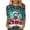 Multicolor#19, variant on JTZGDY Womens Christmas Shirts Xmas Funny Printed Crew Neck 3/4 Length Sleeve Tops 2026 Festive Dressy Casual,Plus Size,Christmas Clothes for Women,Holiday Basic Tee,Tunic Tops Pullovers