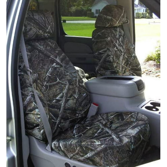 CH38 2010-2013 Chevy Silverado and GMC Sierra Double Cab Front 40/20/40 with Opening Console and and Rear 60/40 with Cup Holders. In Camo Endura