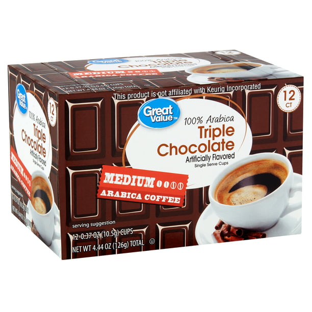 Great Value 100 Arabica Triple Chocolate Coffee Pods