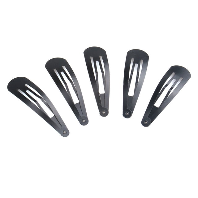50 pinzas para el pelo ppara niños de para mujer, pasadores a presión BB, accesorios para el cabello, pasadores para el pelo para niña, niño y bebé (negro)