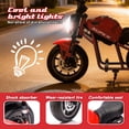 thumbnail image 7 of 24V 9AH Electric Dirt Bike, 12 MPH & 110lb Max, 350W Ride On Toy for Big Kids w/14in EVA Wheels & Metal Frame, Twist Grip Throttle, Dual Suspension, Music, Light, Kids Motorcycle for Kids 6+, Red, 7 of 7