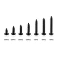 thumbnail image 3 of 500 Pcs Vis 3mm Acier au Carbone Autotaraudage Vis Kit d'Assortiment de Bois, 3 of 7
