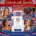 thumbnail image 5 of Patriotic Glitter Stick, Red White and Blue Glitter Stick, 250th Birthday USA Flag Stick, 4th of July Outfits Accessories for Kidults Teen Women Men, 4th of July Decor(B), 5 of 8