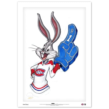 Bugs Bunny Montreal Canadiens 14 x 20 Looney Tunes Limited Edition Fine Art Print