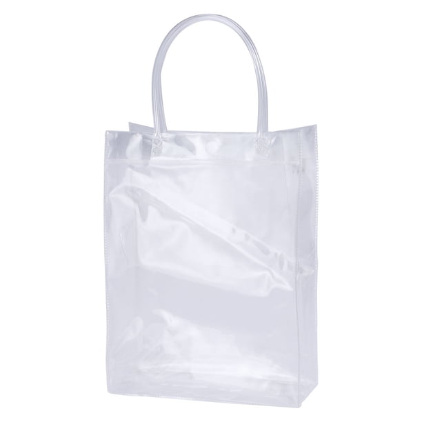 EeaseMX Bolsa de plástico transparente de PVC para vino helado, bolsa de mano portátil, bolsa de regalo, decoración para fiesta de cumpleaños, recuerdo de boda, estilo vertical