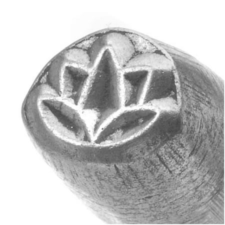 - Contemporary Lotus Blossom Punch For Stamping Metal 1/4 Inch 6mm (1)