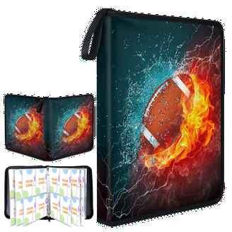 soccer card sleeves Soccer Card Binder,4-Pocket Sports Trading Card with Removable Sleeves  Holder Album,400 Pockets Soccer Card Holder Sheets,Trading Card Holder for  Sports Game Cards