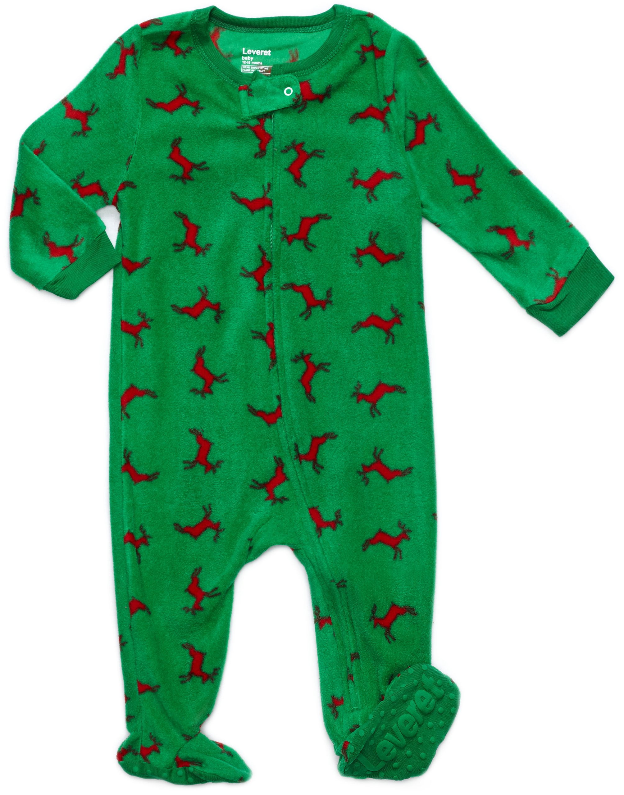 Leveret Fleece Baby Boys Girls Footed Pajamas Sleeper Kids & Toddler
