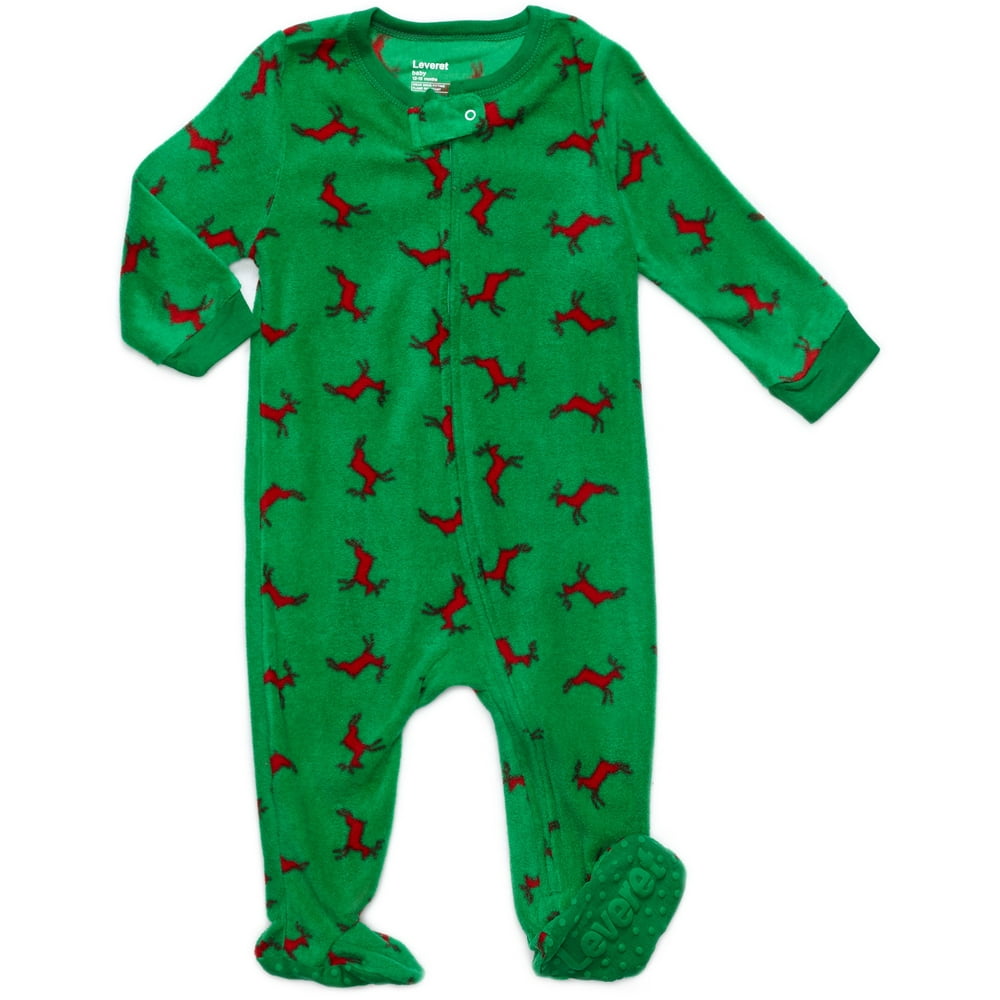 Leveret Leveret Fleece Baby Boys Girls Footed Pajamas Sleeper Kids