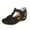 Black, variant on Hvyesh Orthopedic Sandals for Women Dressy Summer Close Toe Sandals Comfy Arch Support Sandals Walking Wedding Sandal Size 6.5