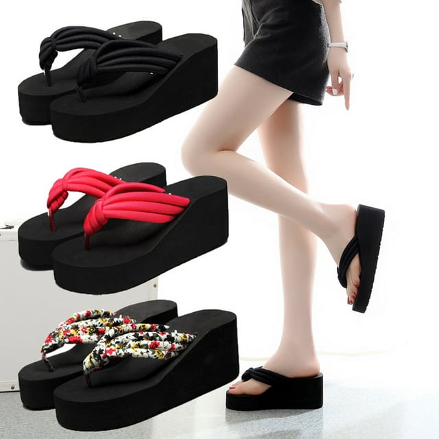 Luxshiny Sandalias Negras Con Y Plataforma Para Fiesta Suela Antideslizante Y Plantilla Acolchada