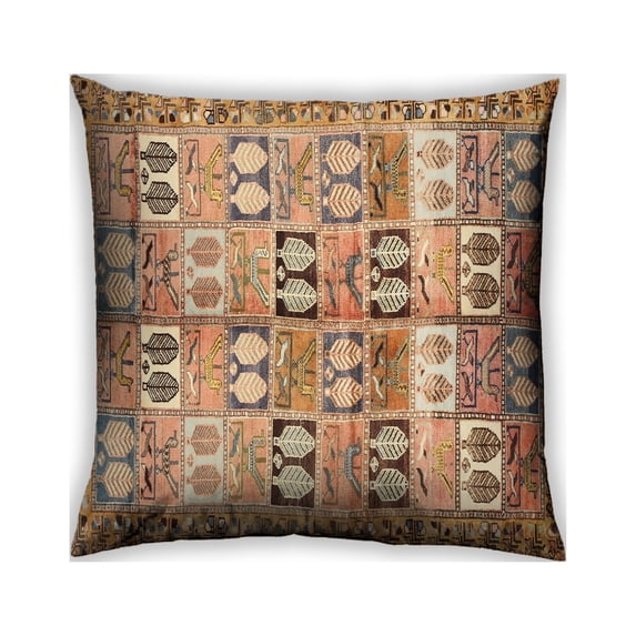 Ahgly Company Outdoor Square Traditional Throw Pillow, 18 inch by 18 inch