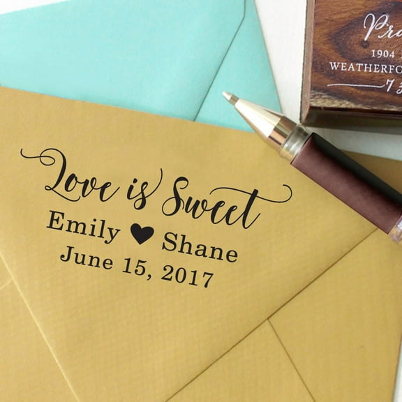 Self Inking Wedding Invitation Rubber Stamp Personalized Custom Wedding Stamp Proposal Gift Idea