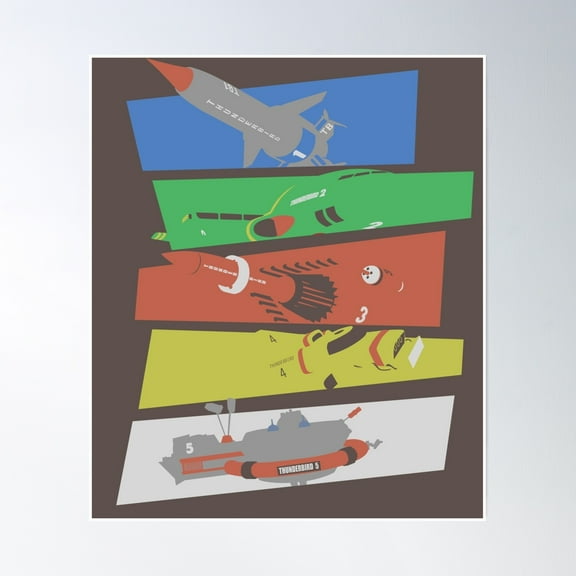 5, 4, 3, 2, 1, Go! Poster Wall Art, Modern Wall Decor, 8x12 UNFRAMED