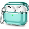 thumbnail image 1 of Étui Compatible pour Airpods Pro, Étui de Protection Souple TPU Transparente avec Porte-Clés Antichoc pour Apple Airpods Pro, 1 of 8
