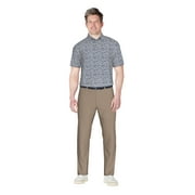 Lee Golf Men's and Big Men’s All-Over Foliage Print Short Sleeve Golf Polo Shirt, up to Size 5X