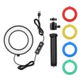 thumbnail image 2 of Andoer PH-01 6 Inch LED Ring Light Kit Including 1 * 5600K USB Ring Light + 1 * Desktop Tripod + 1 * Flexible Metal Ballhead + 4 * Color Filters(Red/Yellow/Blue/Green) for Live Streaming Online, 2 of 9