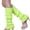 Fluorescent Yellow, variant on NUZYZ 1Pair Women Winter Warm Vertical Stripes Solid Candy Colors Leg Warmers Knitting Socks for Home