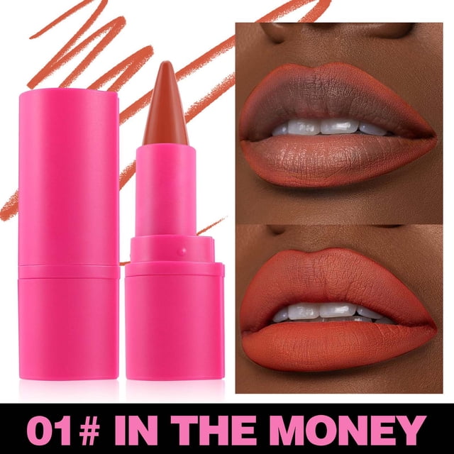 Fiudx Lápiz Labial En Acabado Mate, Diseño Compacto, Fórmula Resistente Al Agua, Larga Duración, Ideal para Citas En La Oficina, Regal Perfecto, Ingredientes Naturales.
