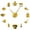 Gold,27inch, variant on Kitchen Cooking Tools DIY Giant Wall Clock Frameless Large Watches Big Kitchen Wall Stickers Horologe Decorative Design For Home(Silver,27inch)