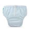 thumbnail image 1 of Reusable Swim Diaper Pencil Stripes Blue Medium, 1 of 9