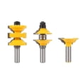 thumbnail image 1 of De Brocas De De Puerta De pequeña sala Interior De Brocas De 1/2 ", Puede Carriles Y Montantes Entre 1-3 / 8" Y 1-3 / 4 "de Grosor CUTICAT Bit de enrutador de puerta Ogee, 1 of 8