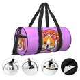 thumbnail image 5 of Haiem Corgi In Sushi Roll Pattern Gym Bag for Women Men, Waterproof Travel Duffel Bags, Personal Item Travel Bag Weekender Bag with Shoes Compartment & Wet Pocket, 5 of 8