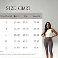 thumbnail image 3 of Womens Capri Pants High Waisted Elastic Leggings Casual Yoga Going Out Dressy Capri Pants Pink 2XL, 3 of 6