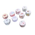 thumbnail image 2 of Juego de 9 rollos de cintas de papel florales, cinta adhesiva decorativa con hermosos diseños Retro DIY para manualidades, diarios de amantes, bloc de notas, 2 of 5