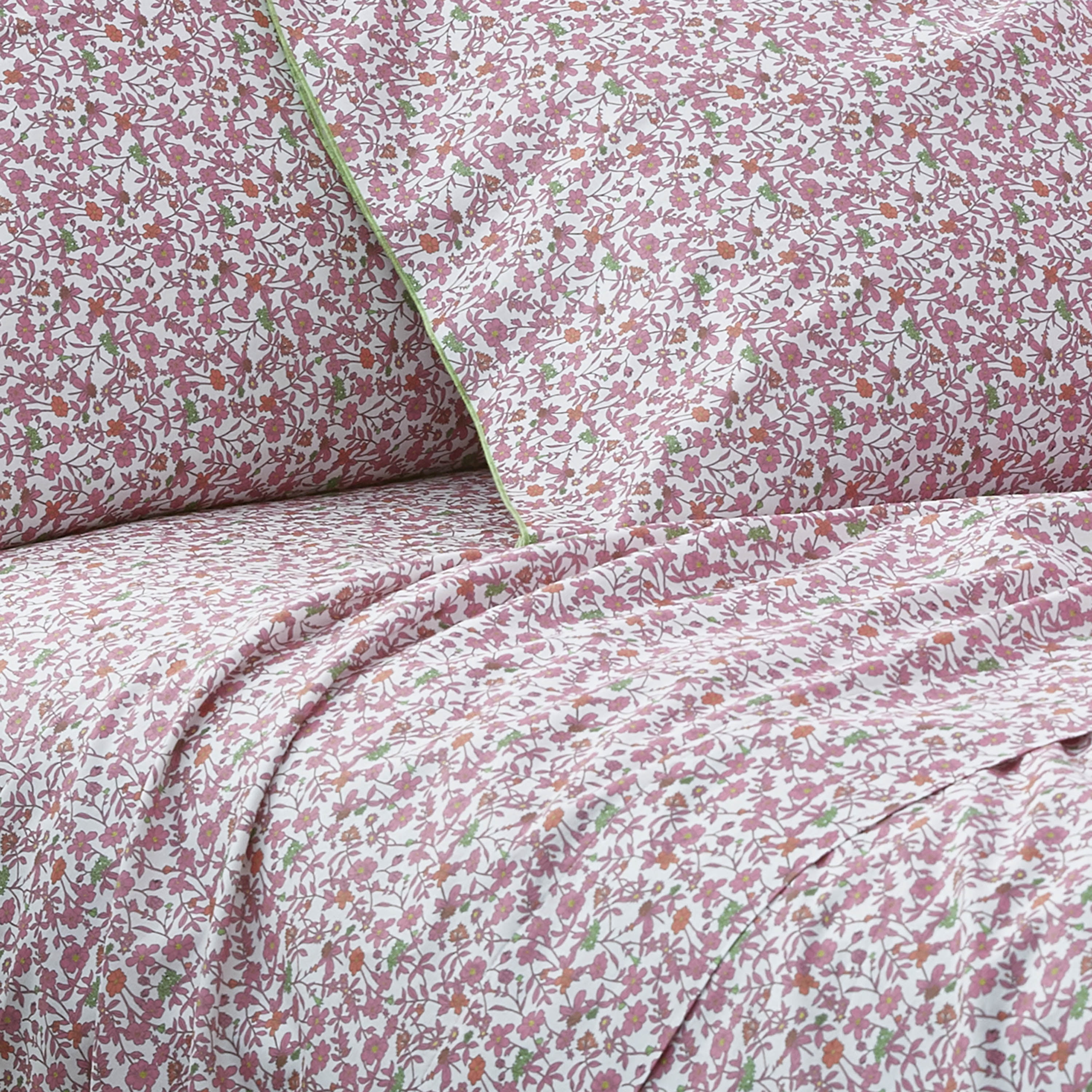 Lady Pepperell Floral/Botanical Cotton Comforter Set, Queen