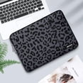 thumbnail image 6 of Mosiso Polyester Vertical Style Water Repellent Laptop Sleeve Case Bag Cover with Pocket for 13-13.3 Inch Notebook, MacBook Pro 14 inch M4 M3 M2 M1 Chip Pro Max 2024-2021,Leopard Grain, 6 of 6