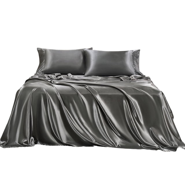 Plain Woolen Cloth Inlaid Four Piece Bed Set Bed Sheet Set
