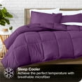 thumbnail image 3 of Bare Home 5-Piece Bed-in-a-Bag - Twin XL, Plum with White Sheet Set, 3 of 8