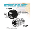 thumbnail image 2 of Ensemble de 4 Adaptateurs de Laveuse à Pression, Kit de Connexion Rapide, Raccord Métrique M22 14mm à M22, Acier Inoxydable, 2 of 6