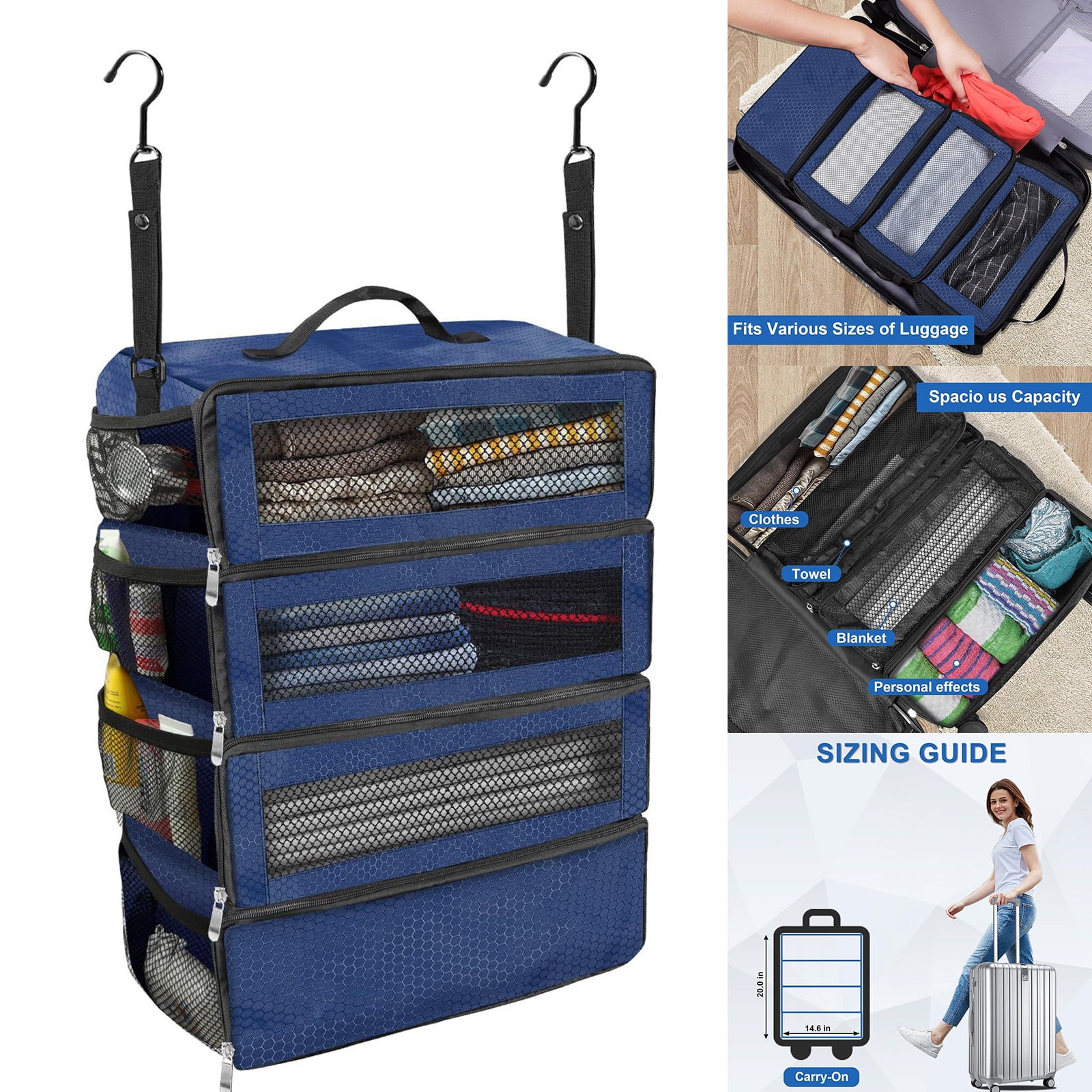 Multifunctional Foldable Garment Organizers Practical Travel Clothes Storage Bag With Ample Space For Short Term Trips